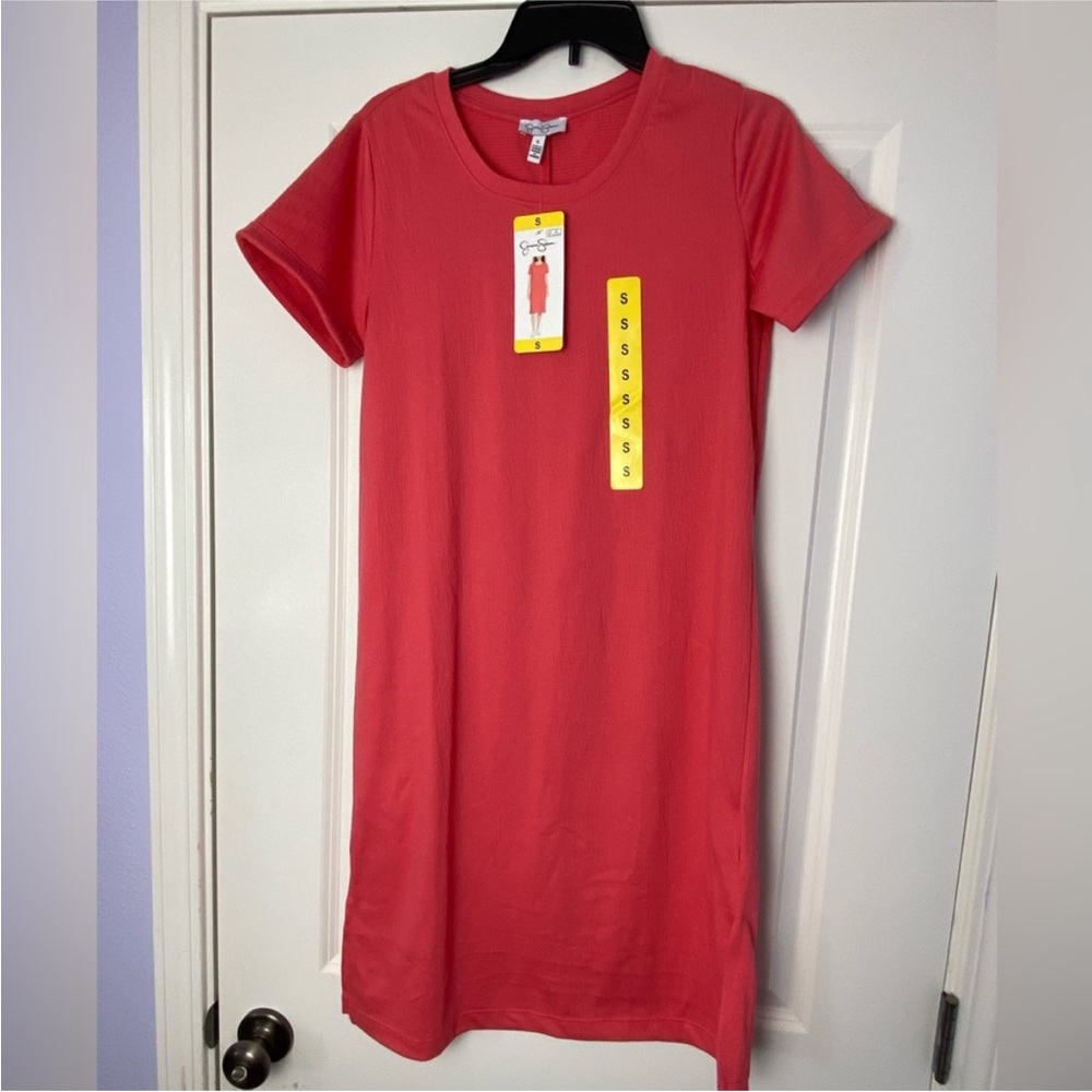 Jessica Simpson NWT Coral Short Sleeve Dress Size Small Great Material - Picture 5 of 13